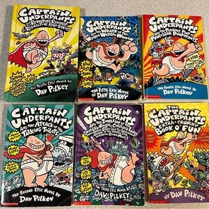Captain Underpants Kids Book Set